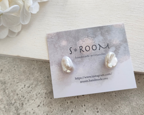 特集掲載✴only oneアクセサリー✴大人のシンプル淡水バロックパール