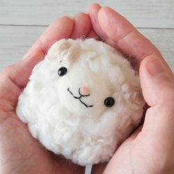 はじめてでも可愛く作れる！羊毛フェルト初心者さん向け動画付きひつじちゃんキット 6枚目の画像