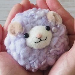 はじめてでも可愛く作れる！羊毛フェルト初心者さん向け動画付きひつじちゃんキット 4枚目の画像