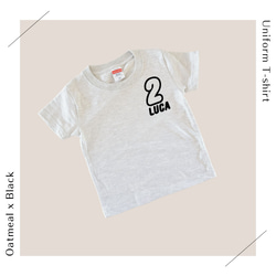 全36色】ユニフォーム風♡名前と数字入りオリジナルTシャツ 兄弟