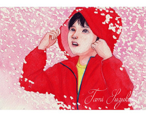 水彩画・原画「春の嵐」 絵画 tami suzukake 通販 15621904