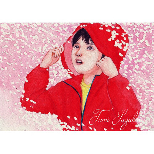 水彩画・原画「春の嵐」 絵画 tami suzukake 通販 15621904