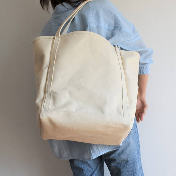 WIDE TOTE BAG （キナリ） 6枚目の画像