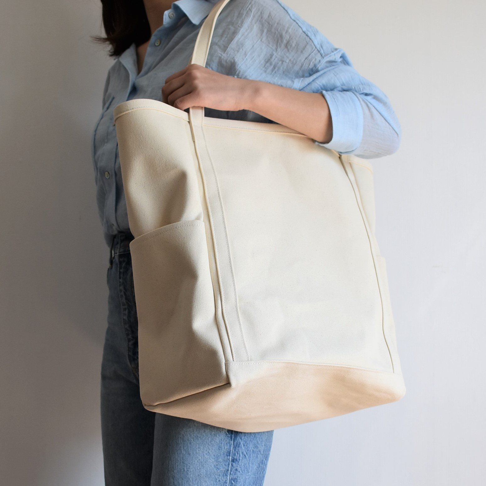 WIDE TOTE BAG （キナリ）