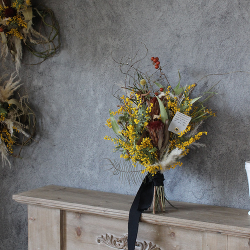 No．131 ミモザのスワッグ 2個セット