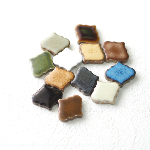 ナチュラルシーグラス AH03 ホワイト、グリーン、茶ミックス 極小〜大  