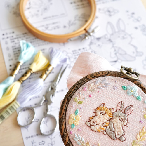 NEW 夏の猫の快適な上着の刺繍  YLHA039 お知らせです ꉂ📢 5/9(金)〜6/19(木)の間、なごみスタイル小倉