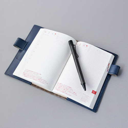 PORCO ROSSO 手帳カバー A6 革 ファスナー ほぼ日手帳 カバー