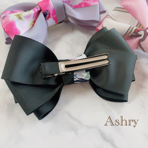 ビッグリボン ヘアピン リボン ハンドメイド 華やか フォーマル 入学式