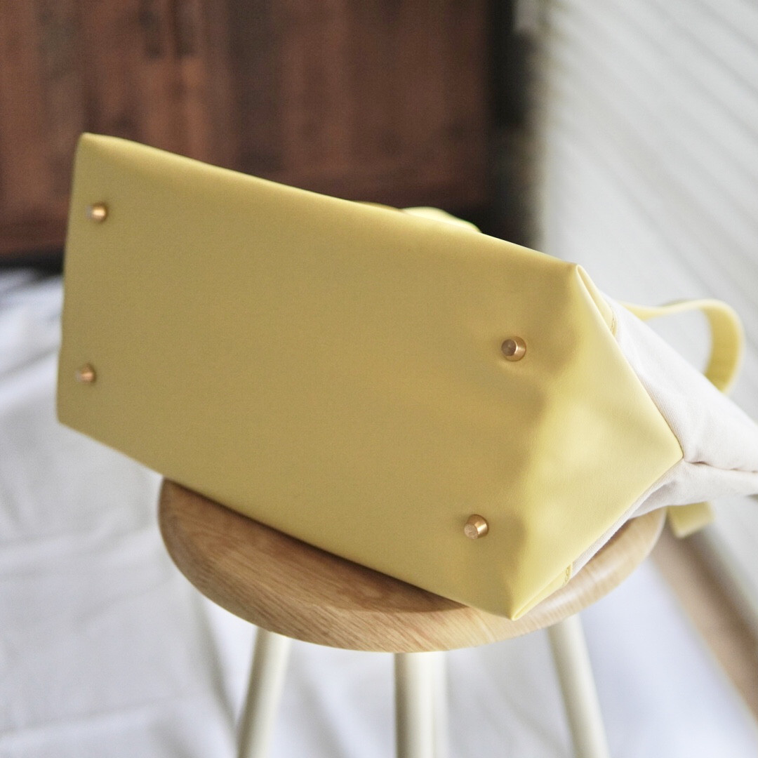 ♡パートナーともシェアできるマザーズbag イエロー♡トートバッグ 帆布バッグ ショルダー