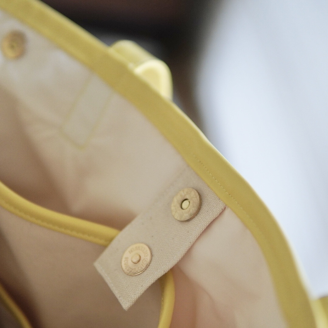 ♡パートナーともシェアできるマザーズbag イエロー♡トートバッグ 帆布バッグ ショルダー