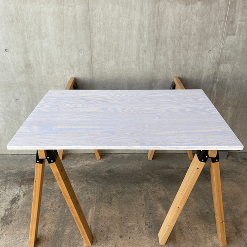 新品 大人気商品  ペンキ塗り天板制作 (2面違うテイスト) 245cmまで】デスク 作業 テーブル・チェア・ハンモック