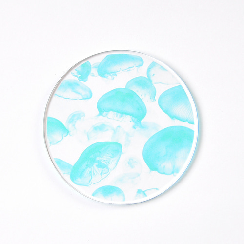 アクリルコースター＜ミズクラゲ＞ その他キッチン小物 waka