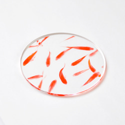 アクリルコースター ＜金魚すくい（和金）＞ 3枚目の画像