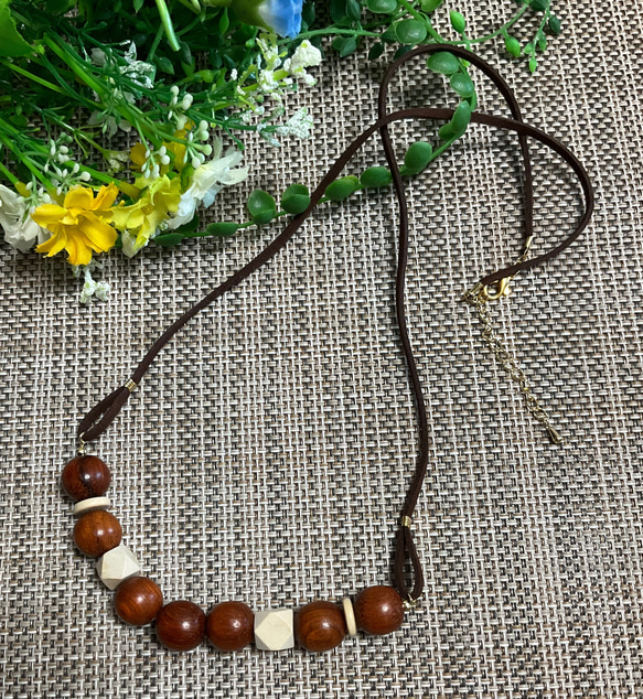 ロング ウッドビーズ ネックレス ネックレス・ペンダント ANGEL 4