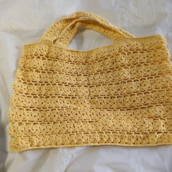 ハンドメイド　四角繋ぎ　レース　　バック ハンドメイド 四角繋ぎ レース バック