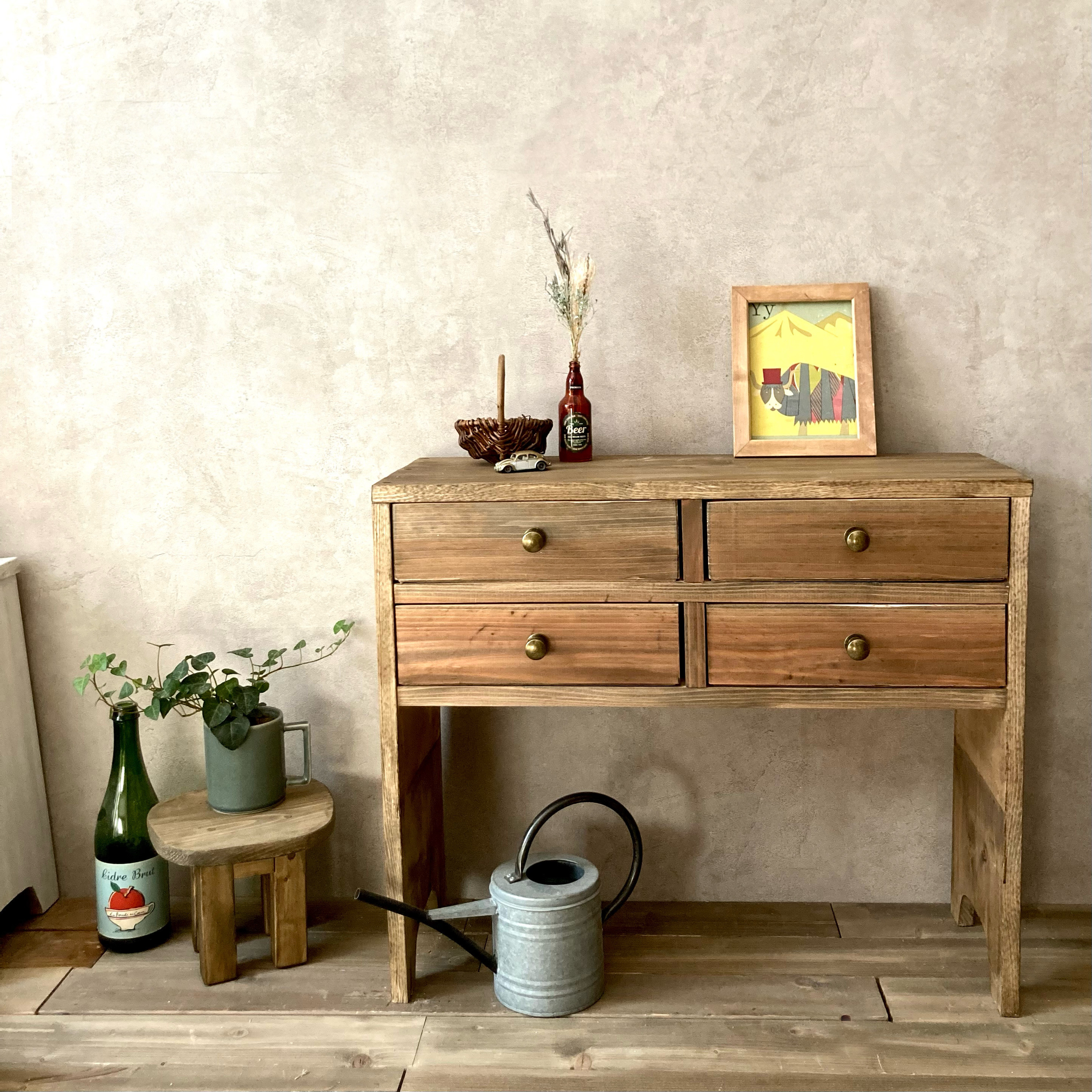 アウトレット アンティーク風　チェスト 【新品】シャビー