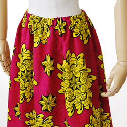 ★ 送料無料 ★ アフリカ布のロングスカート（アフリカンプリント）ロング・マキシ 5枚目の画像