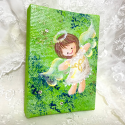 エンジェルのミニプレート♡green♡ 2枚目の画像