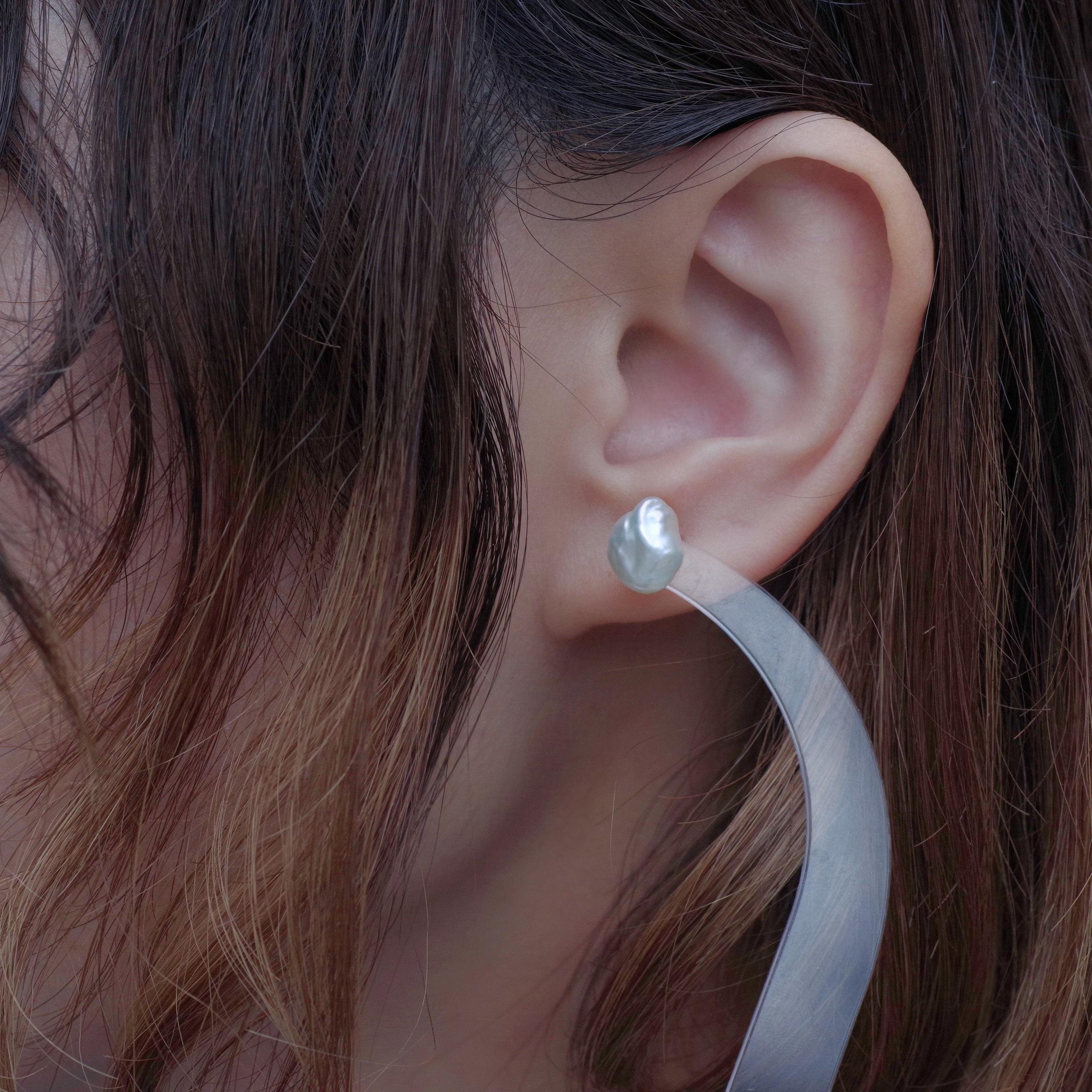 ケシパール ピアス / イヤリング 【金具選択可 石おまかせ】 ハンドメイド アクセサリー