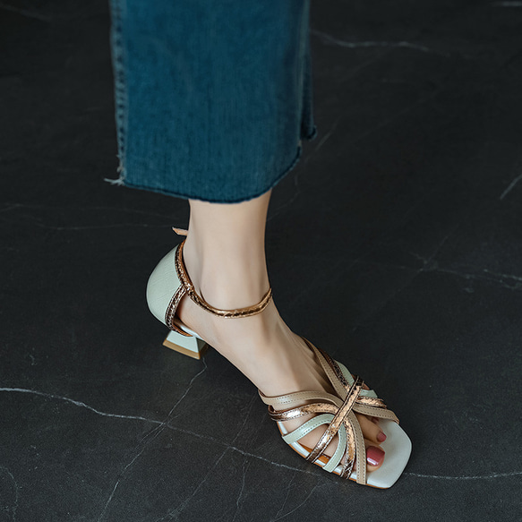 サンダル レディース 夏 サンダル シューズ 婦人靴 歩きやすい 靴 ストラップサンダル 8枚目の画像