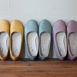 【廃番色セール】ふんわり柔らか♪バレエシューズ(PETAL) 靴 日本製 国産素材  【5日以内発送】 1枚目の画像