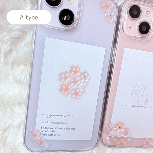 NEW YN-28,【桜】,iPhoneケース 全機種対応 iPhone13 iPhone14, iPhone