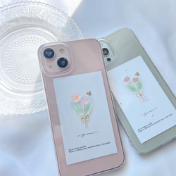 YN-so6,【tulip×butterfly】,iPhoneケース　全機種対応　iPhone13 iPhone14, 17枚目の画像