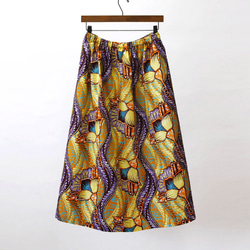 アフリカ布のロングスカート（アフリカンプリント）ロング・マキシ 6枚目の画像