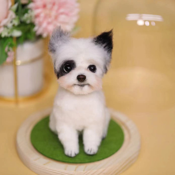 オーダーメイドペット】羊毛フェルト、うちの子 犬ぬいぐるみ