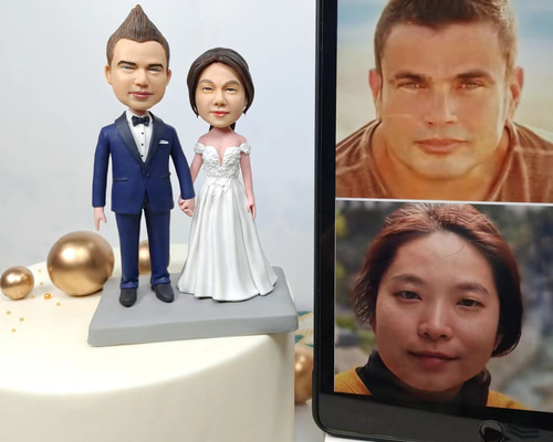 ケーキトッパー オーダーメイド 似顔絵プレゼント フィギュア