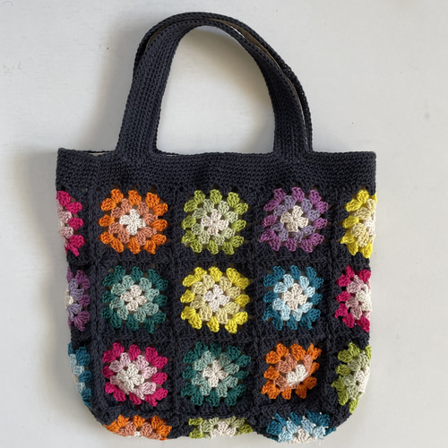 カラフルなグラニースクエアバッグ（大） 完売】グラニースクエアバッグ カラフルバッグ | 韓国