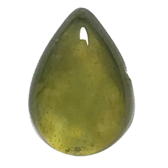 天然石ルース限定品　ペリドット(Peridot)　ピアシェイプカボション　ルース　st-st-530 1枚目の画像