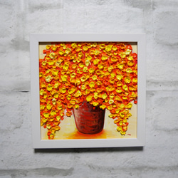 油絵 絵画 オレンジの月【A3】 絵画 HR 通販 14235212｜Creema