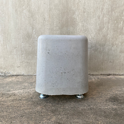 コンクリート100%スツール 】 インテリア ショップ 什器オブジェ 植物