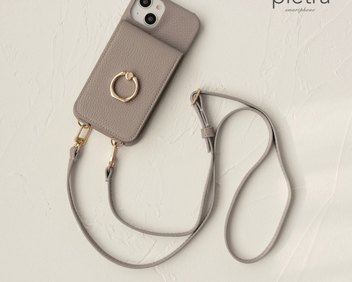 Y2505-189 ベルルッティ iPhoneケース カードポケット付 グレー Y2505-189 ベルルッティ iPhoneケース カードポケット付 グレー