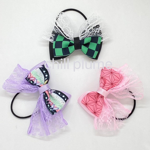 No.61 レース　リボン　ハンドメイド　ヘアゴム  入園式　入学式　キッズ Amazon.co.jp: [スウィートキス] フラワー リボン ヘアゴム