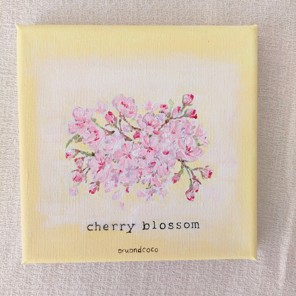 cherry　blossom　キャンバス画　原画 4枚目の画像