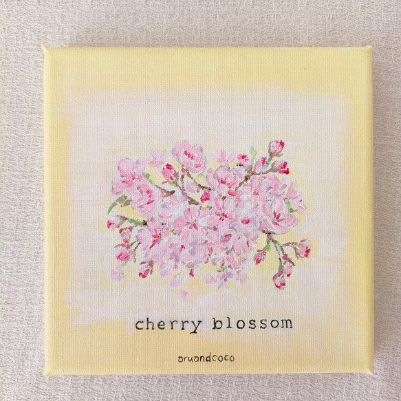 cherry　blossom　キャンバス画　原画 2枚目の画像