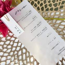 メニュー表　席札つき　1set130円 特厚トレーシングペーパー＊ 2枚目の画像