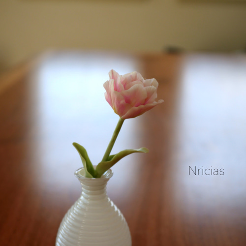 枯れないチューリップ✿クレイフラワーNO.t7−2 アートフラワー