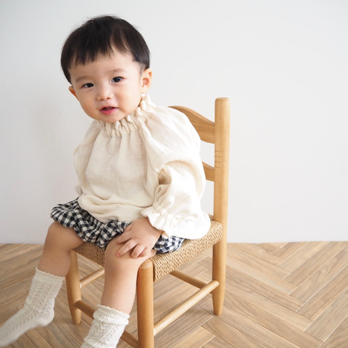 6色】ギンガムチェックのかぼちゃパンツ / 新生児〜120㎝ 子供服