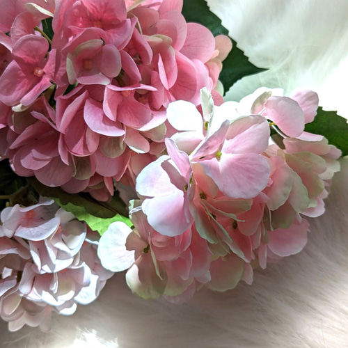 まるで本当の紫陽花みたい!大輪の紫陽花が美しいアーティフィシャル（造花）アレンジ まるで本当の紫陽花みたい!大輪の紫陽花が美しい アーティフィシャル