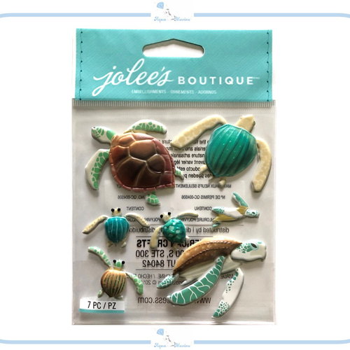 EJ113 JOLEE'S 3Dシール sea turtles ウミガメ うみがめ 亀 カメ