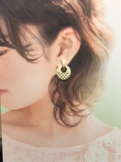 象牙　イヤリング　MY-４８