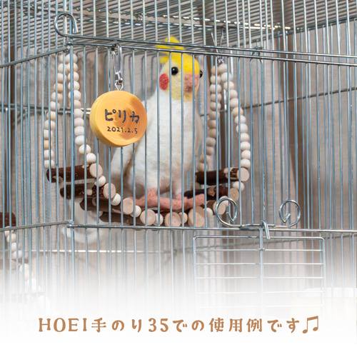 インコちゃんの✩.*˚ゆらゆら リンゴのゆりかご お好きな形で
