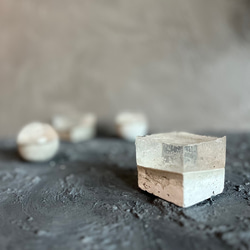 札幌軟石粉のジェルキャンドル　⬜︎ 1枚目の画像