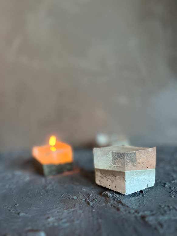 札幌軟石粉のジェルキャンドル　⬜︎ 7枚目の画像