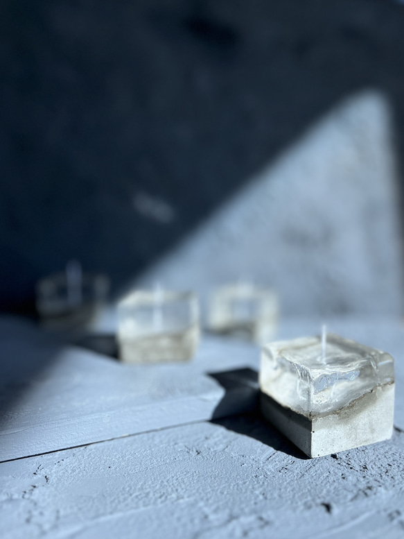 札幌軟石粉のジェルキャンドル　⬜︎ 4枚目の画像