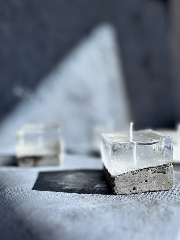 札幌軟石粉のジェルキャンドル　⬜︎ 6枚目の画像